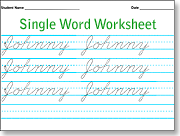 Handwriting Worksheet Creator {Free}